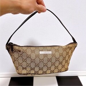 Gucci Brown Monogram Shoulder Bag